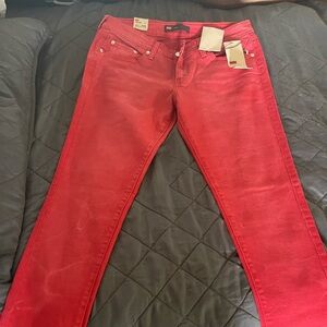 Levi's Bold Red Flare Jeans